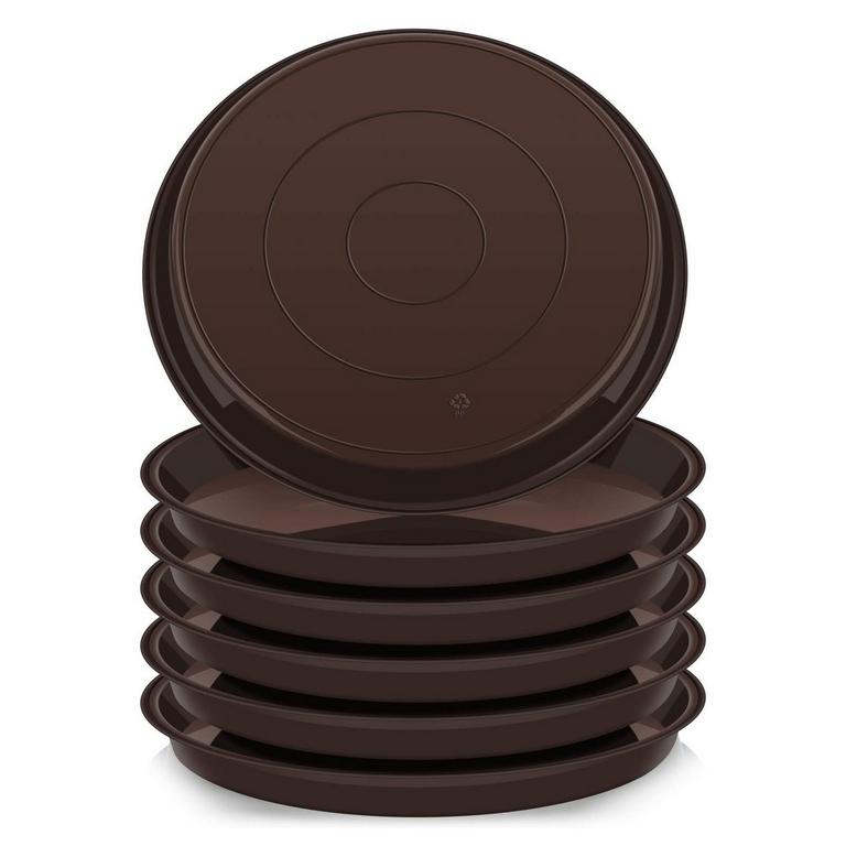 PLASTIC PLANT SAUCERS 6PK
