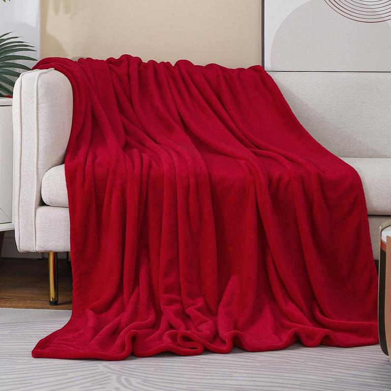 JIAHANNHA RED THROW BLANKET