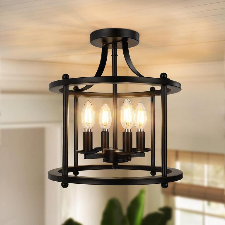 FARMHOUSE SEMI FLUSH LIGHT