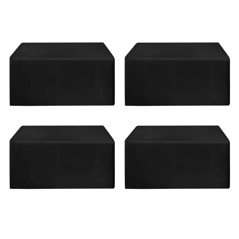4PK BLACK TABLECLOTHS
