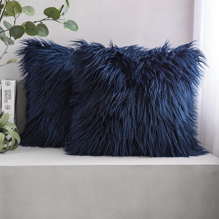 PHANTOSCOPE 26IN FUR PILLOW COVERS