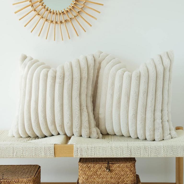 JOJUSIS FAUX FUR PILLOW COVERS
