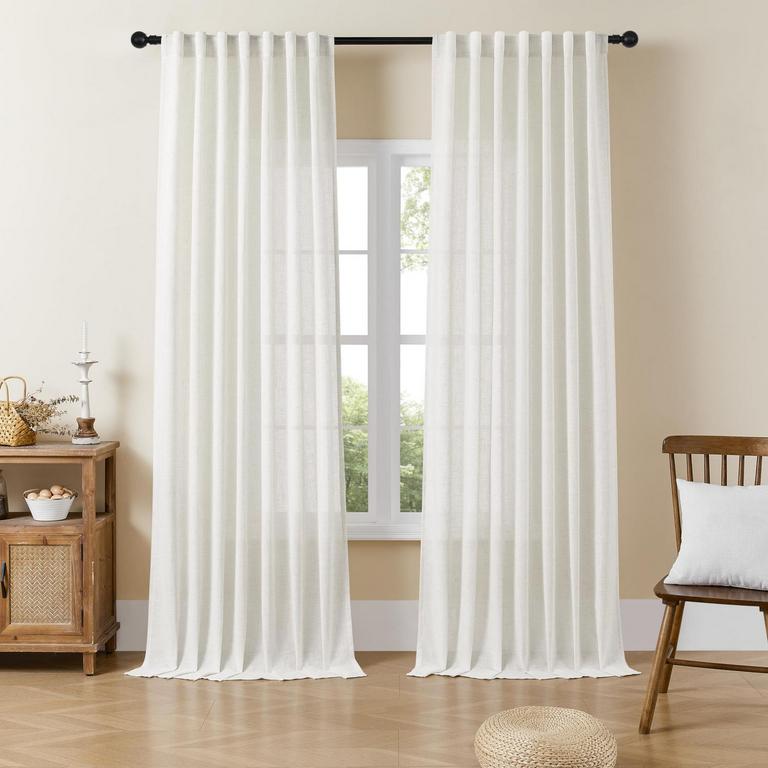 JOYDECO LINEN CURTAINS 96IN