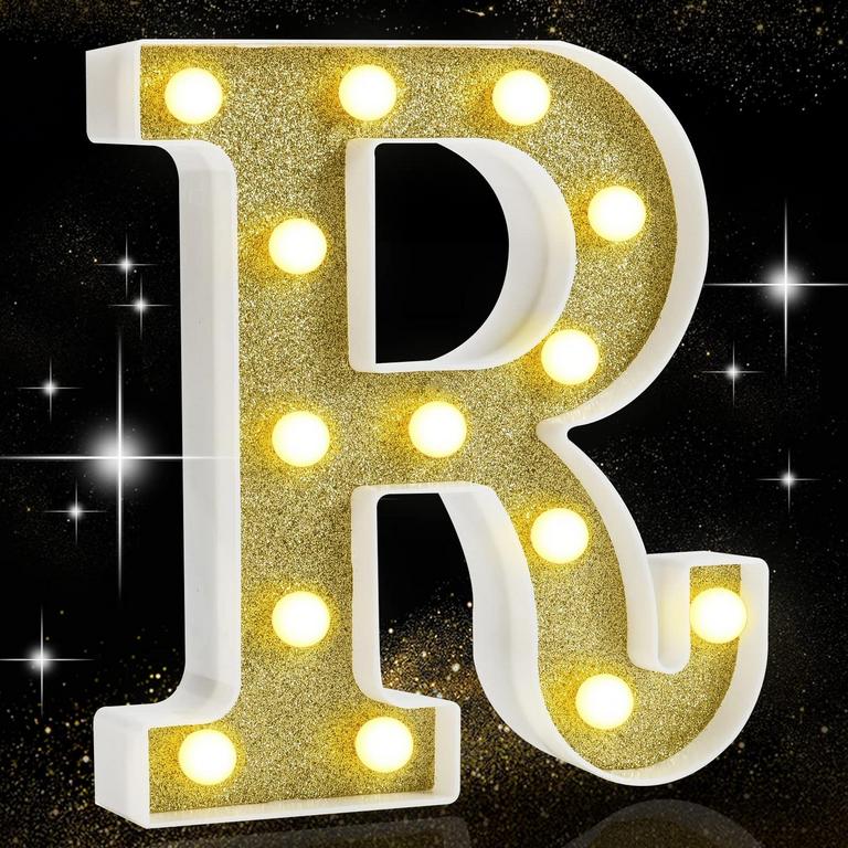 GOLDEN LED MARQUEE "R"
