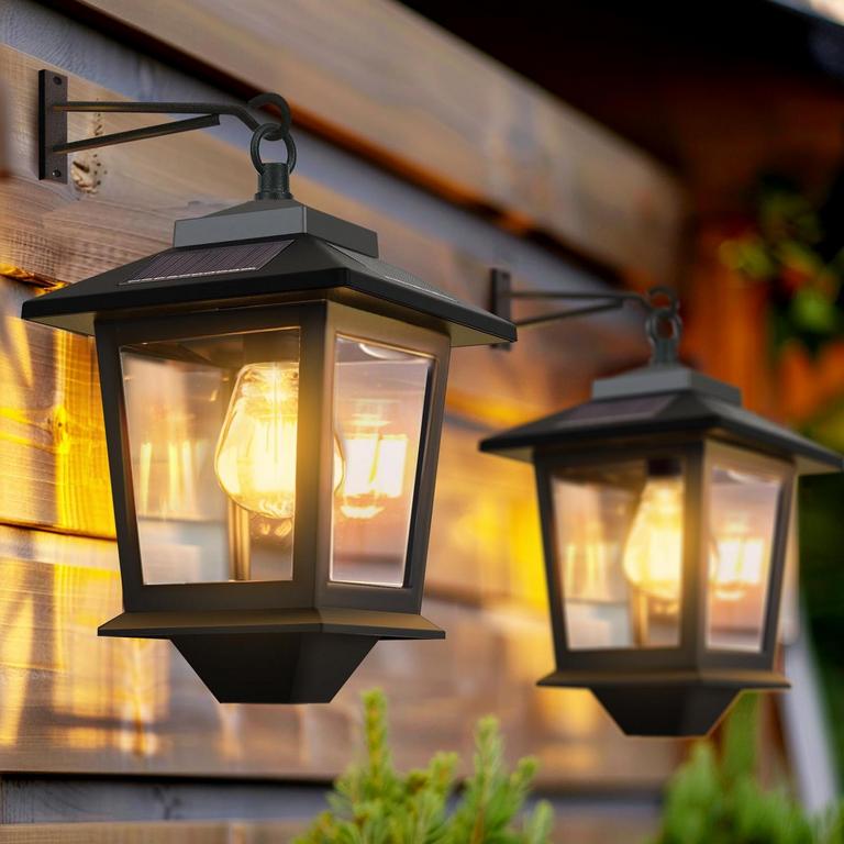 2PK SOLAR WALL LANTERNS
