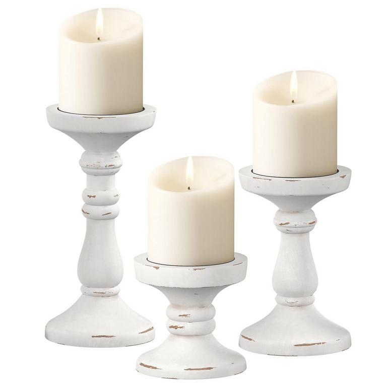 BARNYARD WOOD CANDLEHOLDER'S