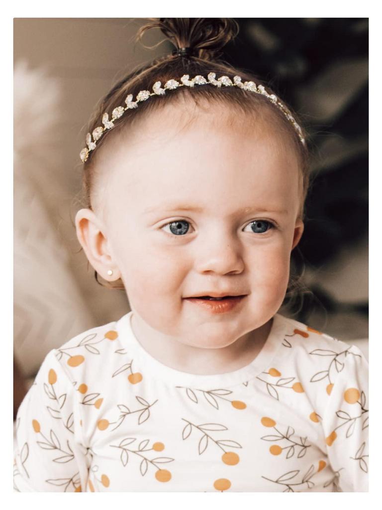 GOLD BABY GIRL HEADBAND
