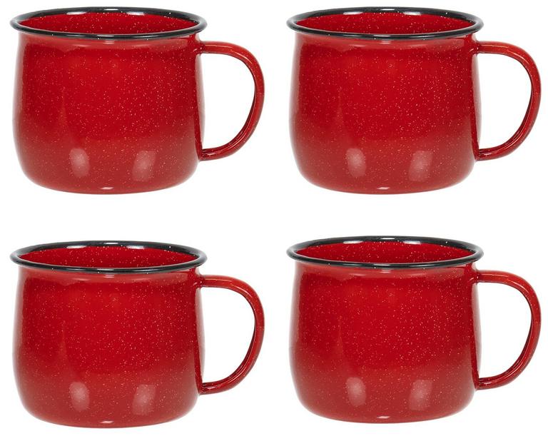RED CO. METAL MUGS 4PK