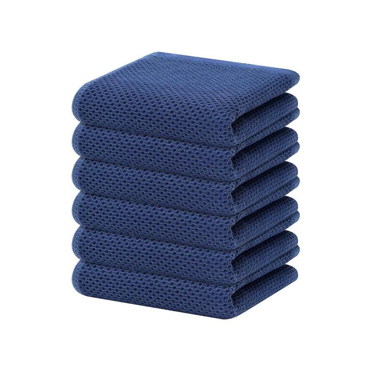 HOMAXY WAFFLE KITCHEN TOWELS 6PK