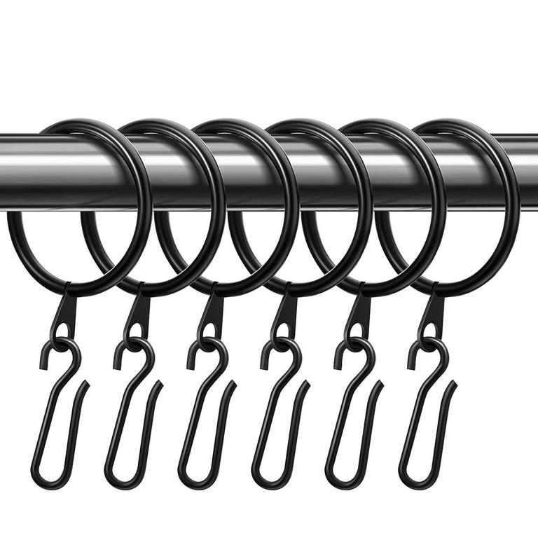 60PK METAL CURTAIN RINGS