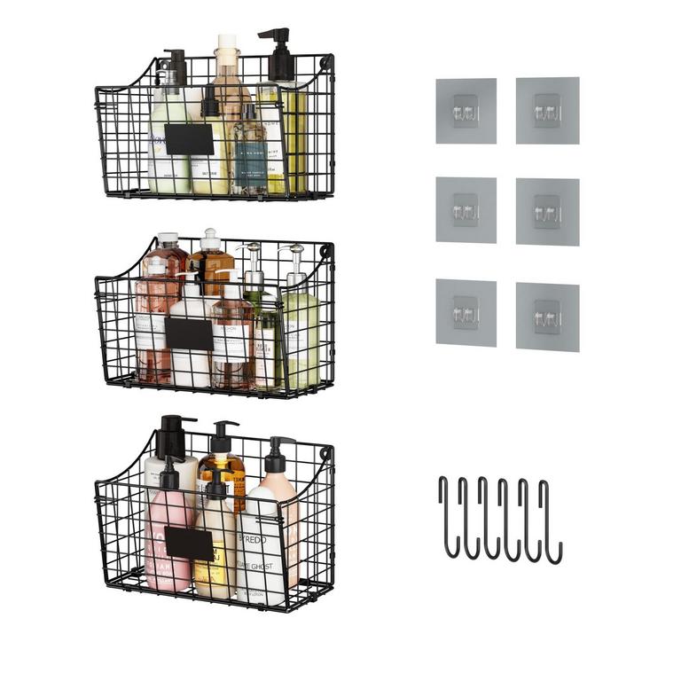 X-COSRACK WALL BASKETS 3PK