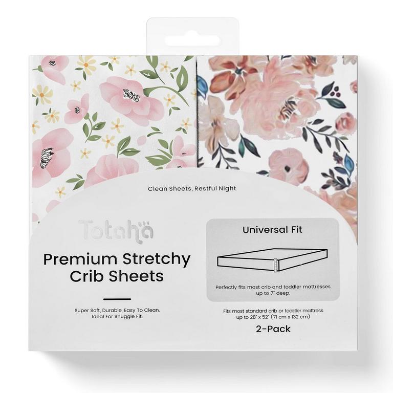 TOTAHA FLORAL CRIB SHEETS