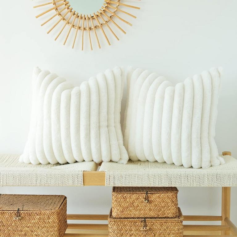 JOJUSIS FAUX FUR PILLOW COVERS