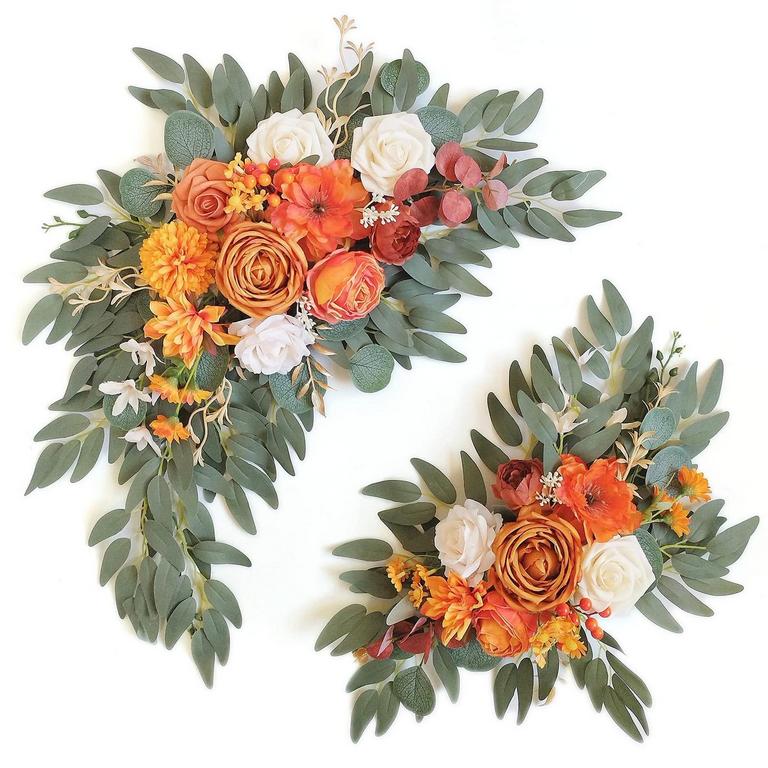 FAUX FLOWER SWAG SET