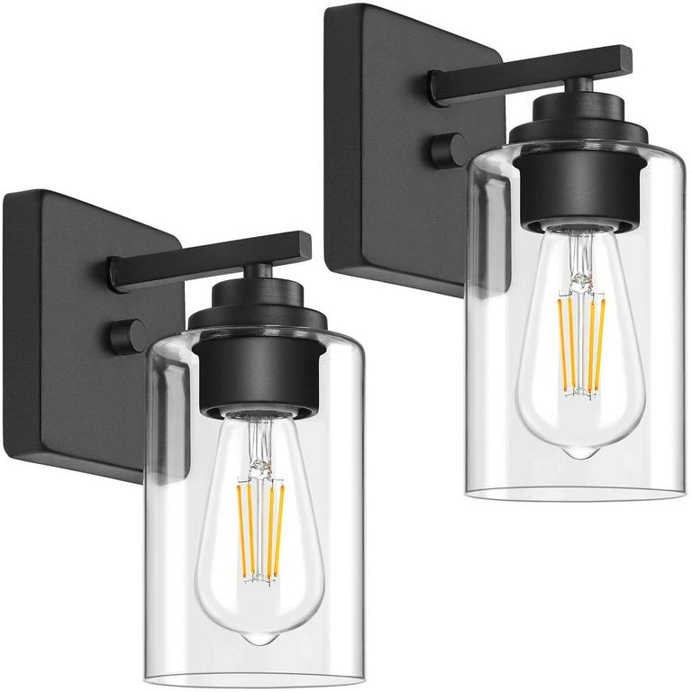 VERRON BLACK WALL SCONCES