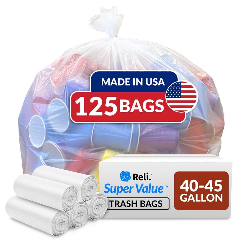 RELI. HEAVY DUTY TRASH BAGS 125PK