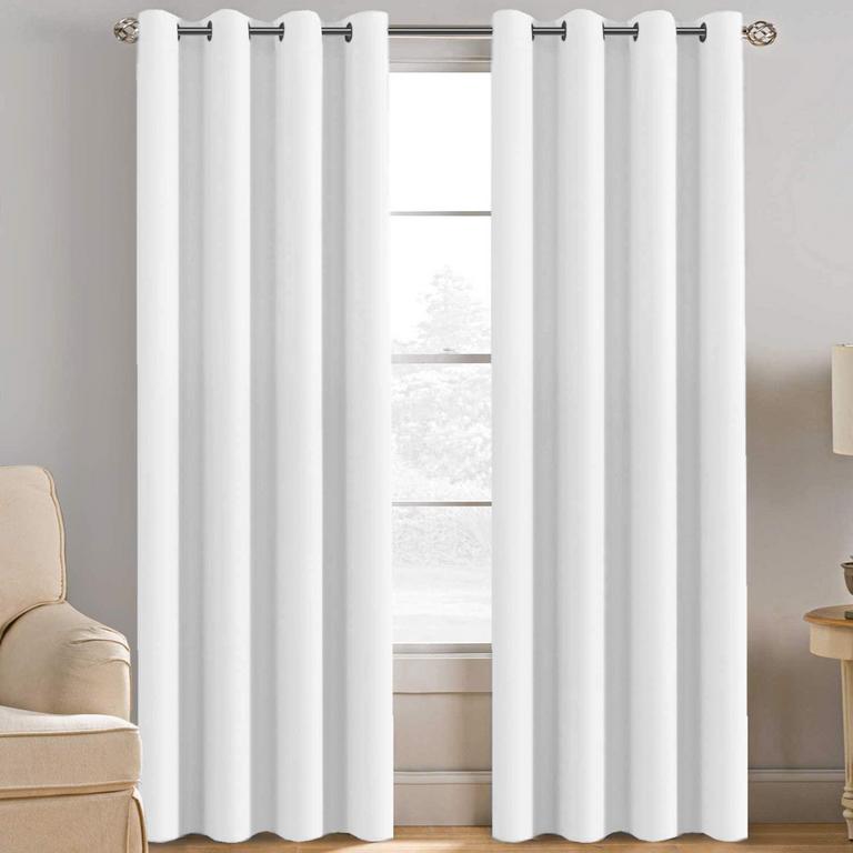 H.VERSAILTEX 52"X108" WHITE CURTAIN PANEL