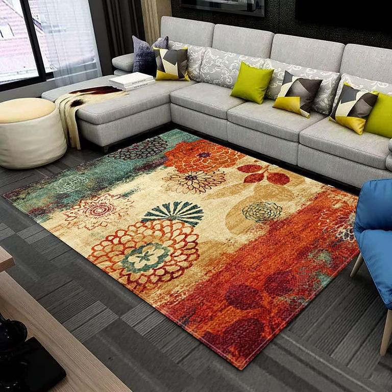 FLORAL AREA RUG 5'X8'