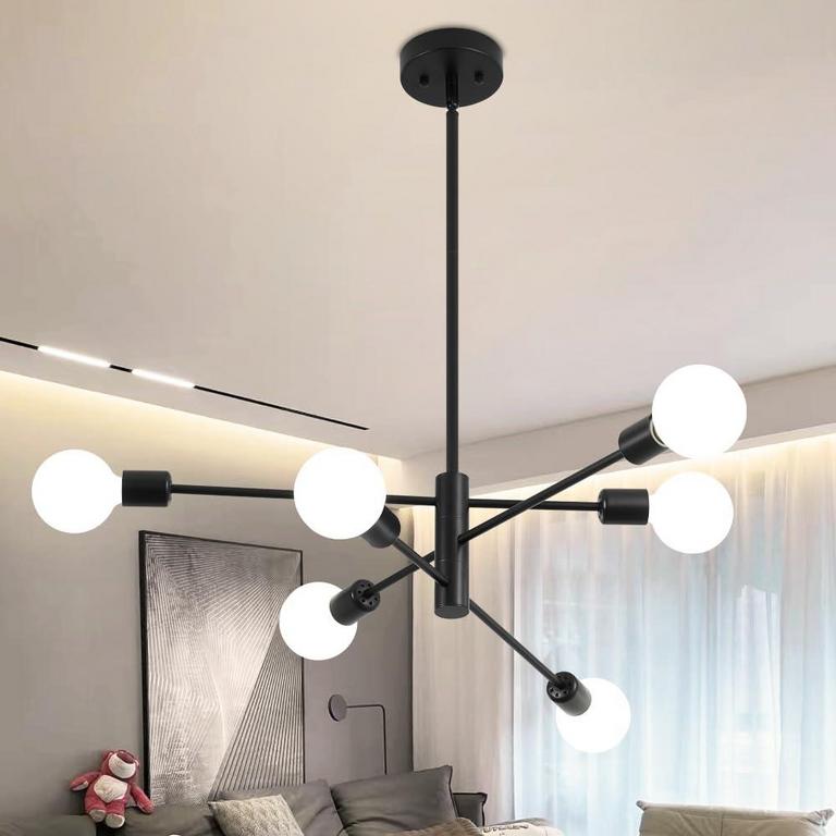 DEYIDN BLACK SPUTNIK CHANDELIER 