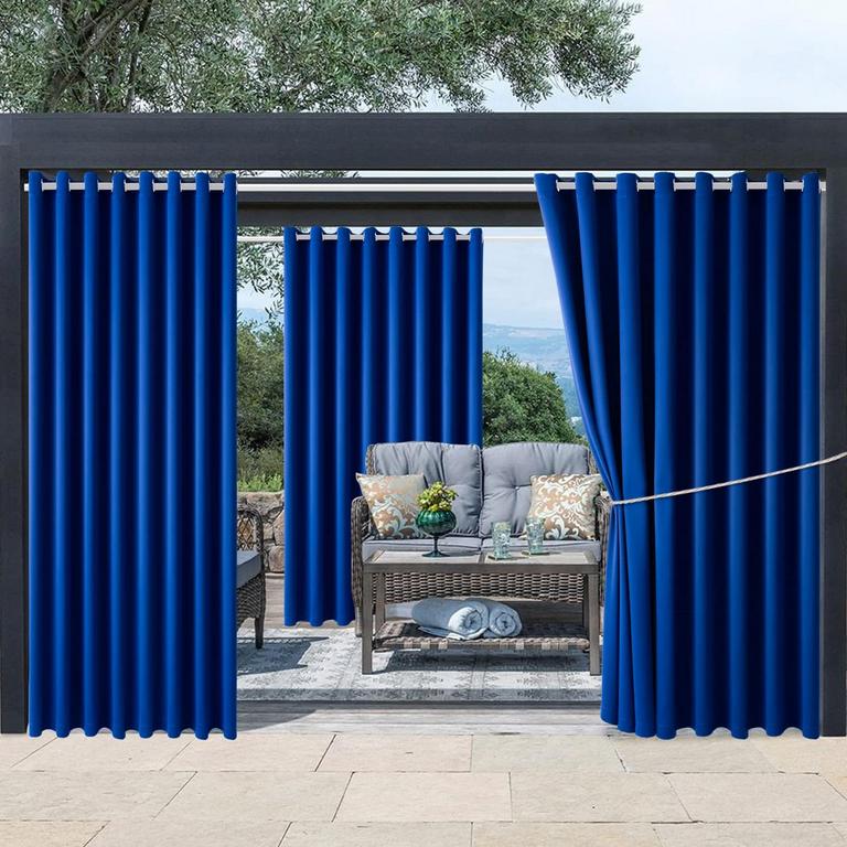 2 OUTDOOR BLACKOUT CURTAINS 105"X95"