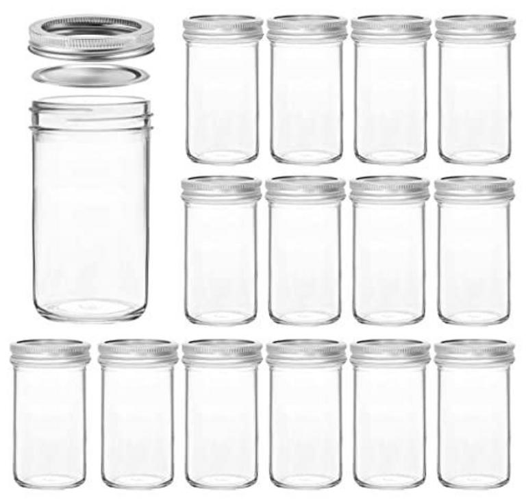 15 VERONES 12OZ MASON JARS