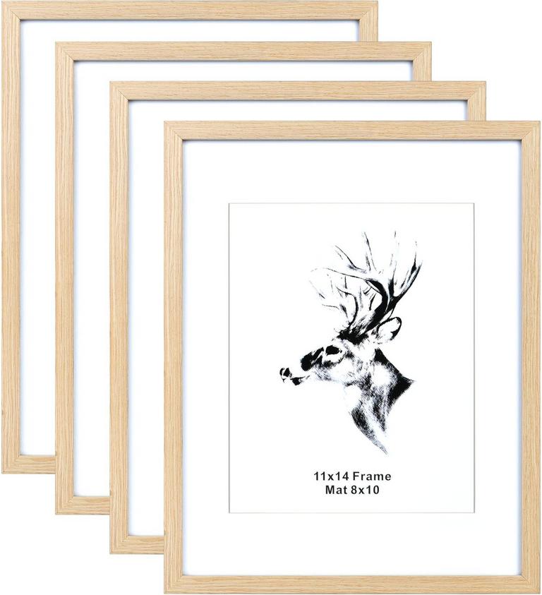 OAK PHOTO FRAMES SET