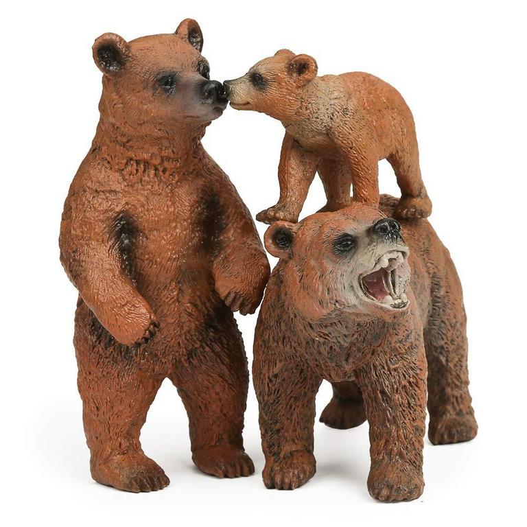 GRIZZLY BEAR TOY FIGURES