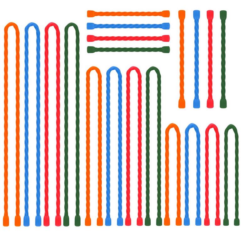 20PCS SILICONE CABLE TIES