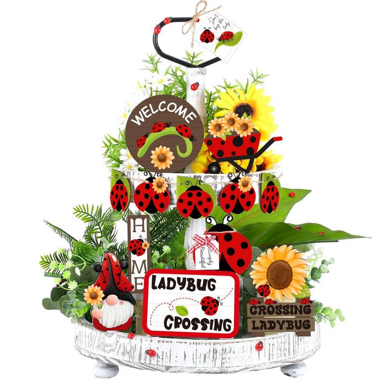 LADYBUG TRAY DECOR SET