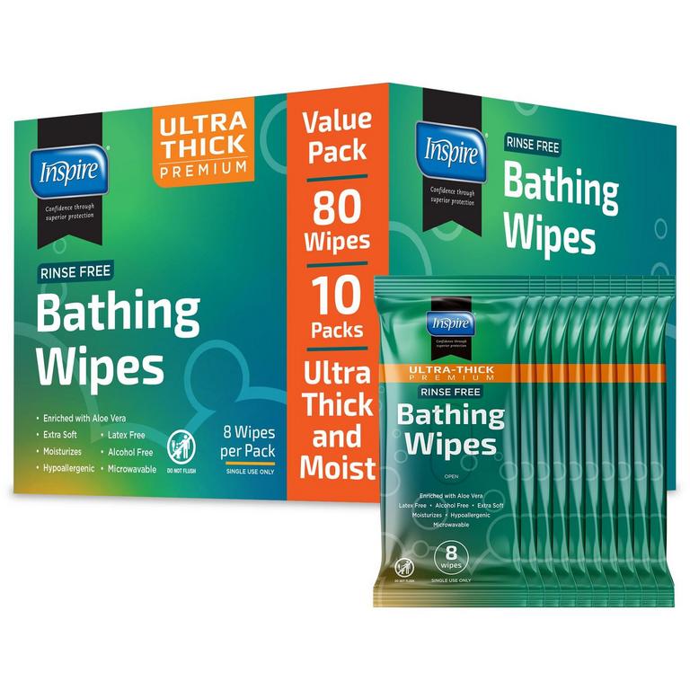 INSPIRE ULTRA THICK WIPES 80CT