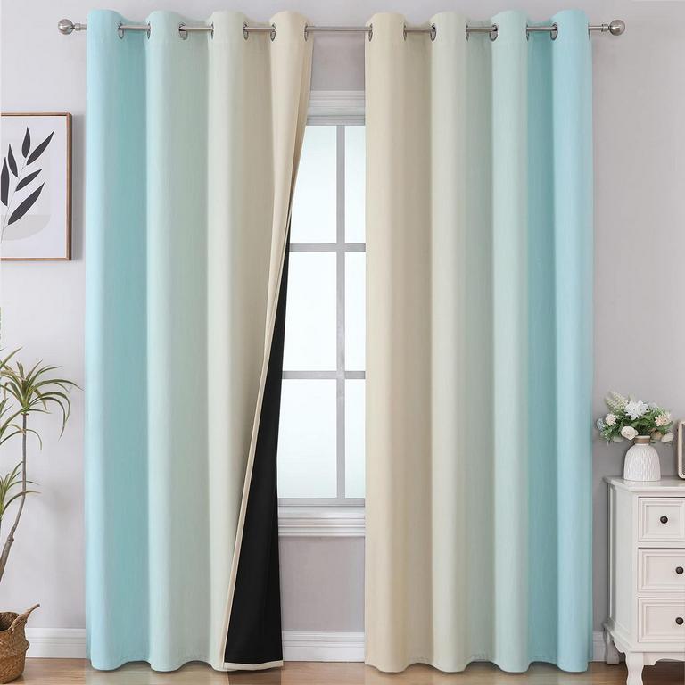 2 ESTELAR BLACKOUT CURTAINS 52"X84"