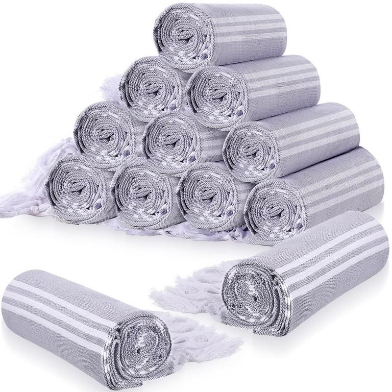 TURKISH BEACH TOWEL 12PK