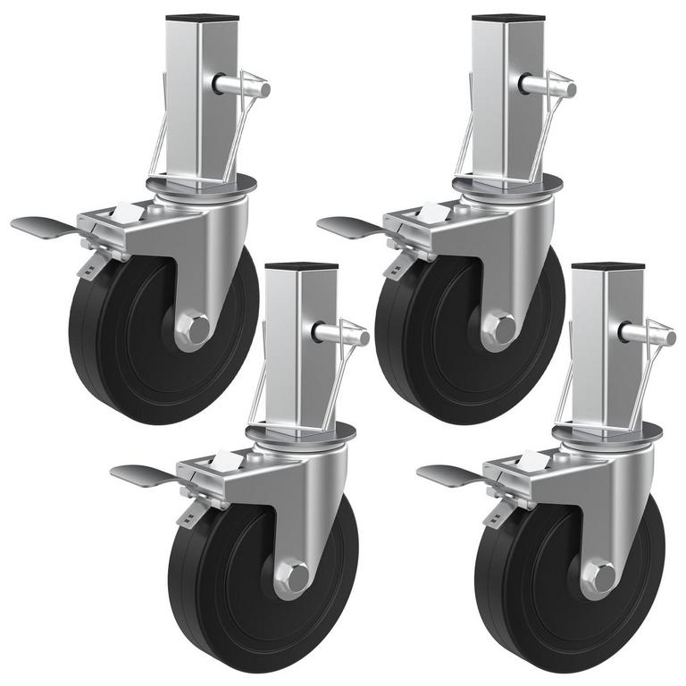 4-PK HEAVY DUTY CASTER SET