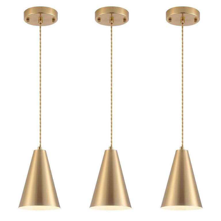 3 DIJIAHUA GOLD PENDANT LIGHTS
