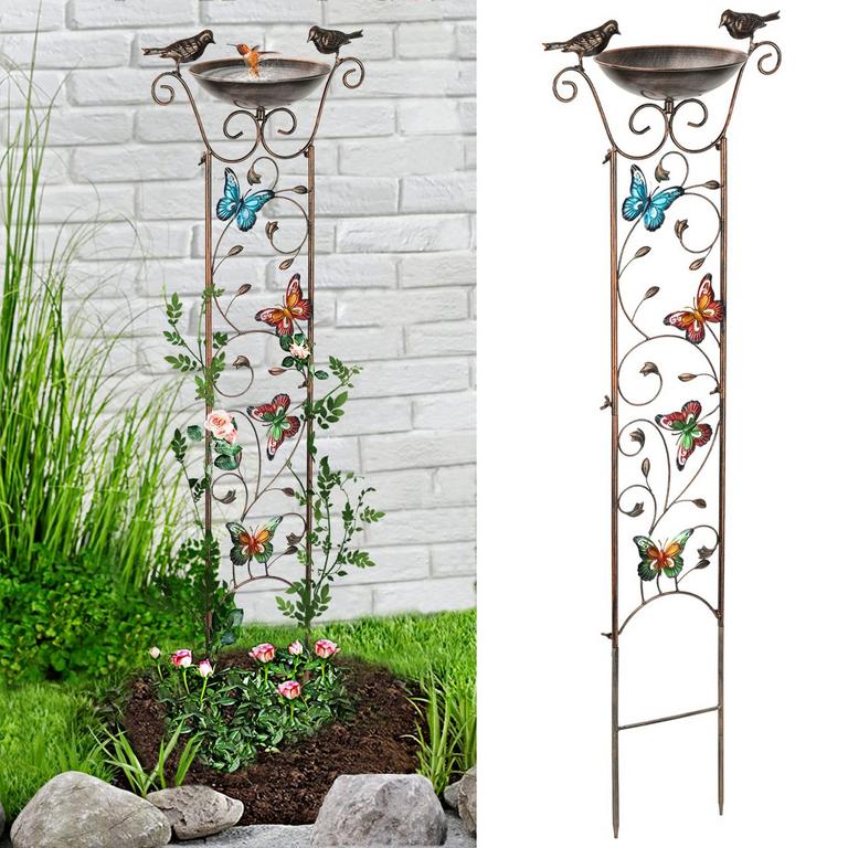 GARDEN BIRD BATH TRELLIS