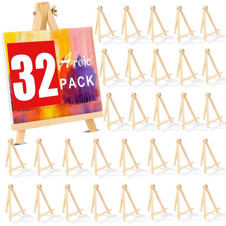 32 WOOD EASEL STANDS