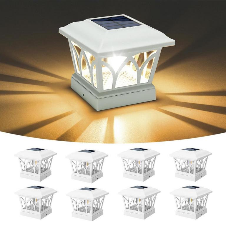 VOLISUN SOLAR POST LIGHTS 8PK