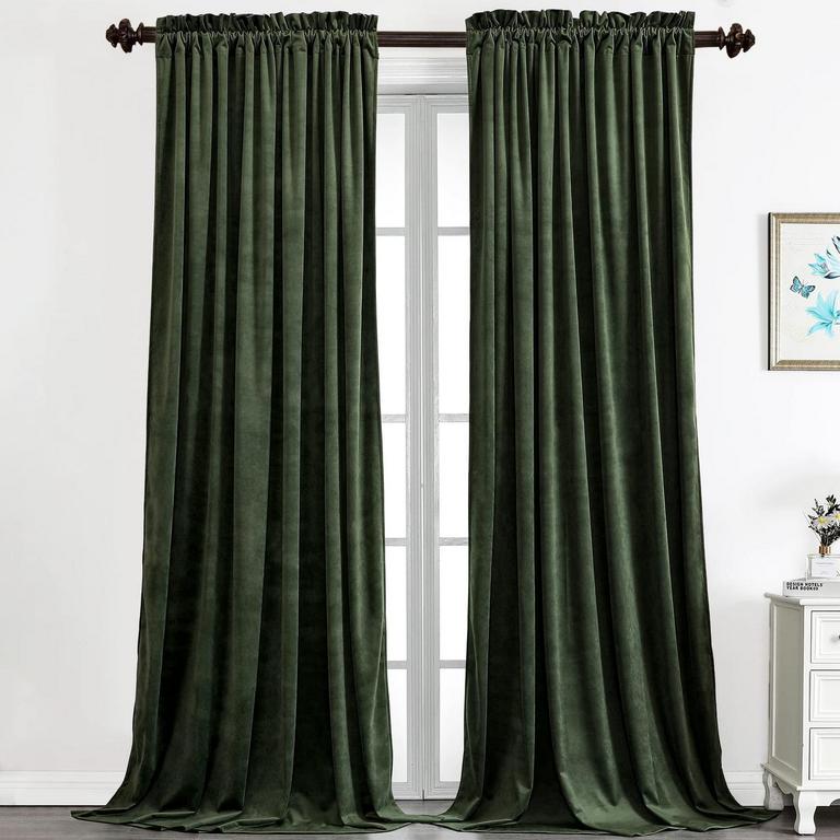 2 BENEDECO VELVET CURTAINS