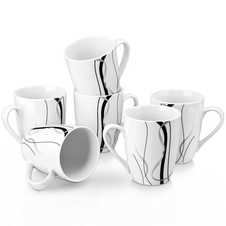 VEWEET 11OZ COFFEE MUGS 6PK