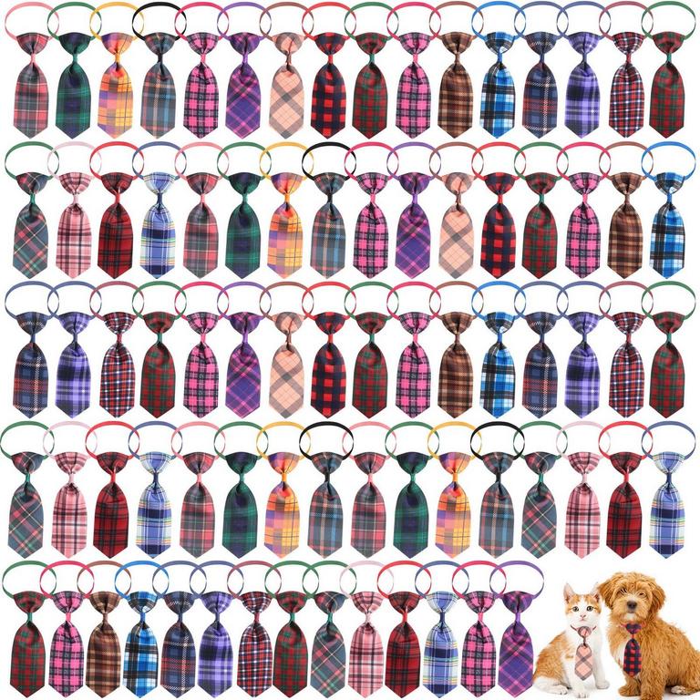 WESITI 80PC DOG BOW TIES