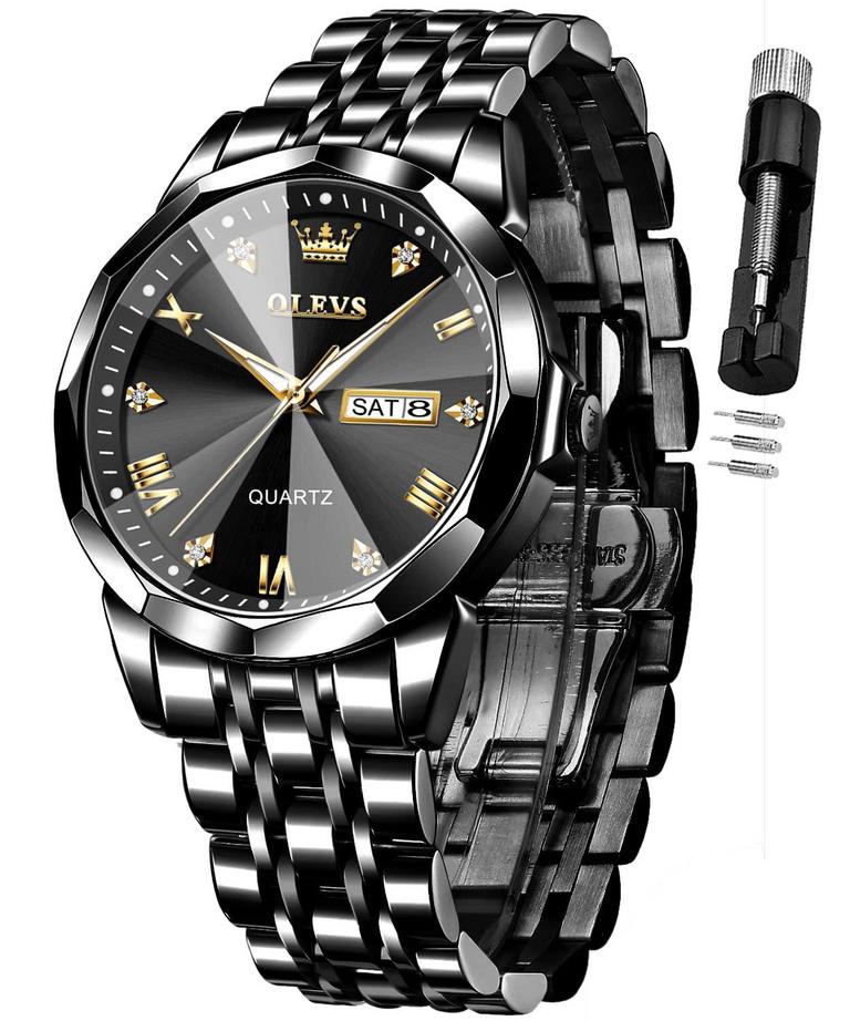 OLEVS MEN'S DIAMOND WATCH