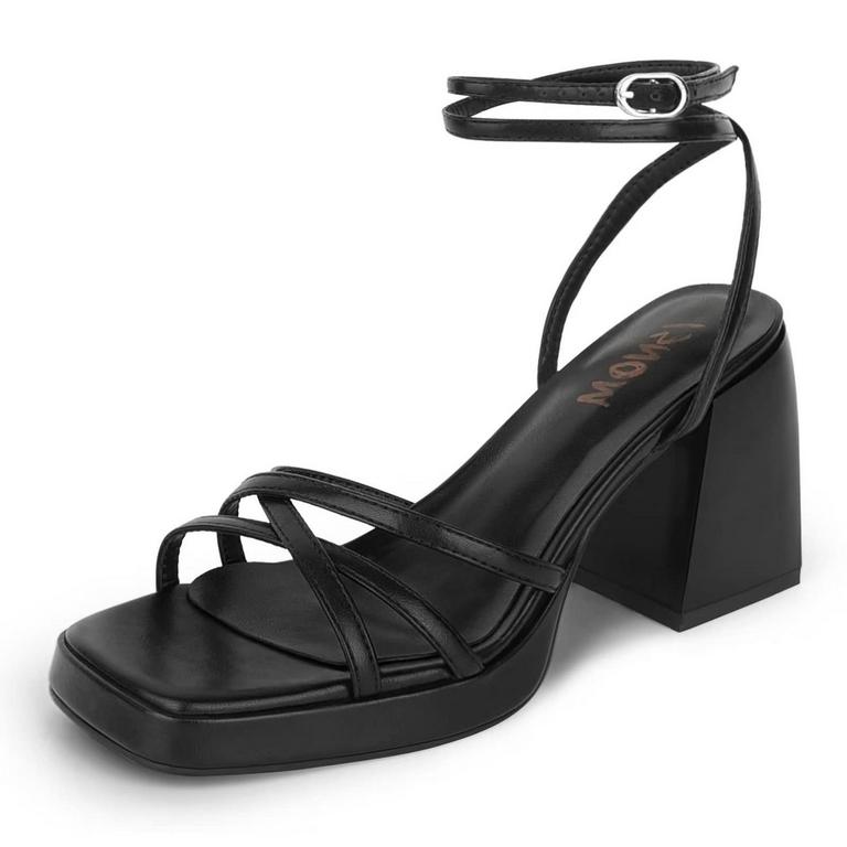 ISNOM LACE-UP HEELS