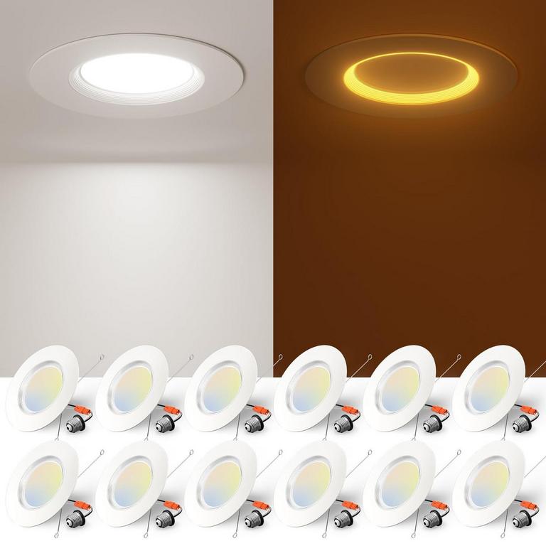 AMICO 6IN LED RECESSED LIGHTS 12PK