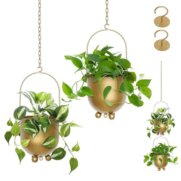 ACELIST METAL PLANTERS 2PK