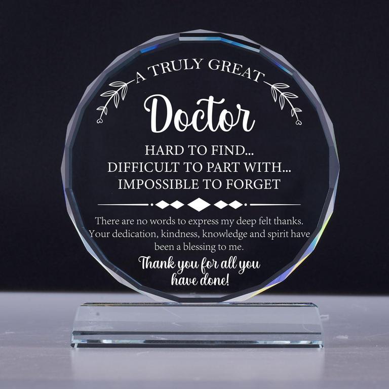CRYSTAL THANK YOU DOCTOR GIFT