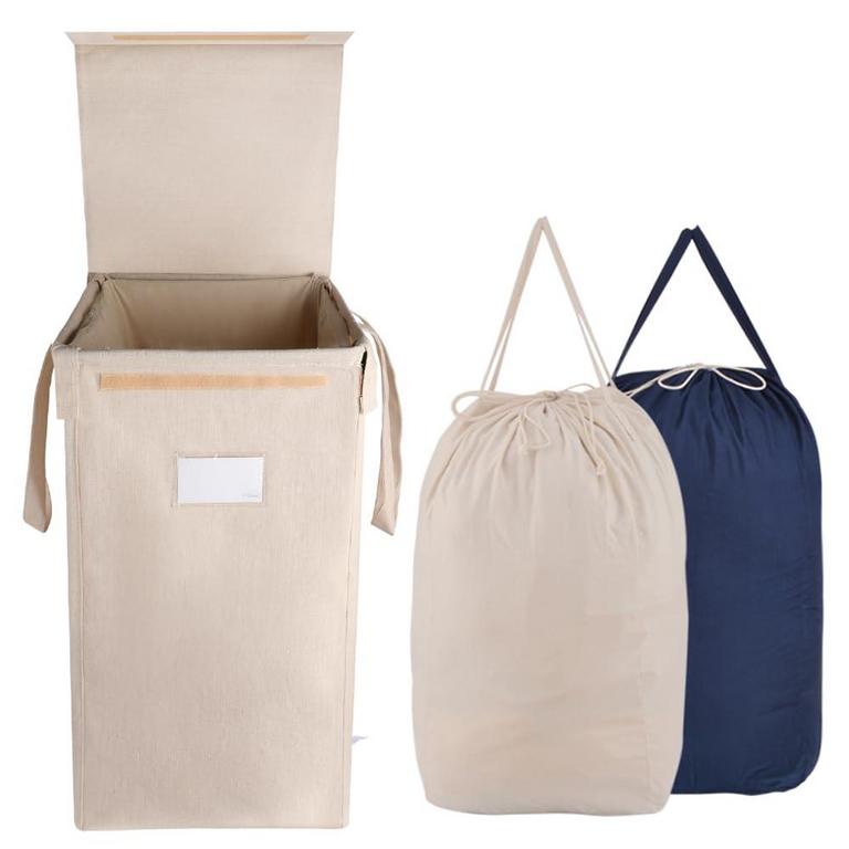 MCLEANPIN LID HAMPER W/ 2 LINERS