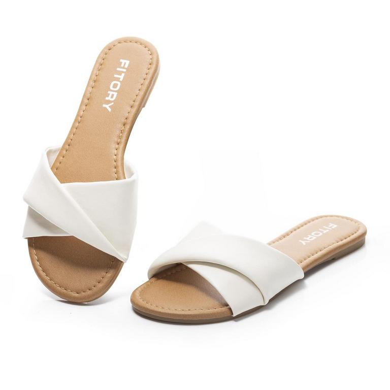 FITORY FLAT SANDALS SZ 7