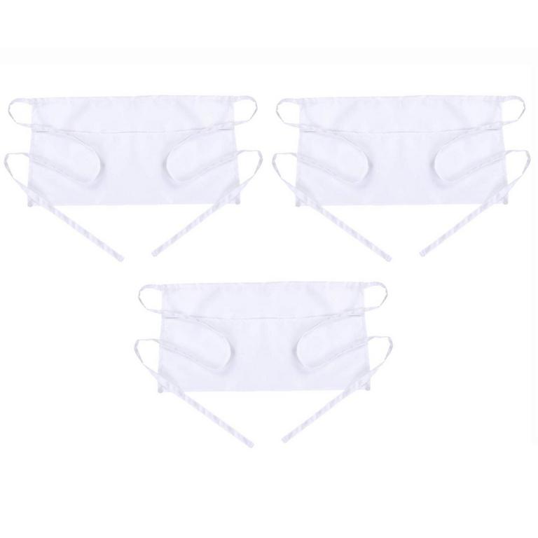 3PK WHITE WAITRESS APRON