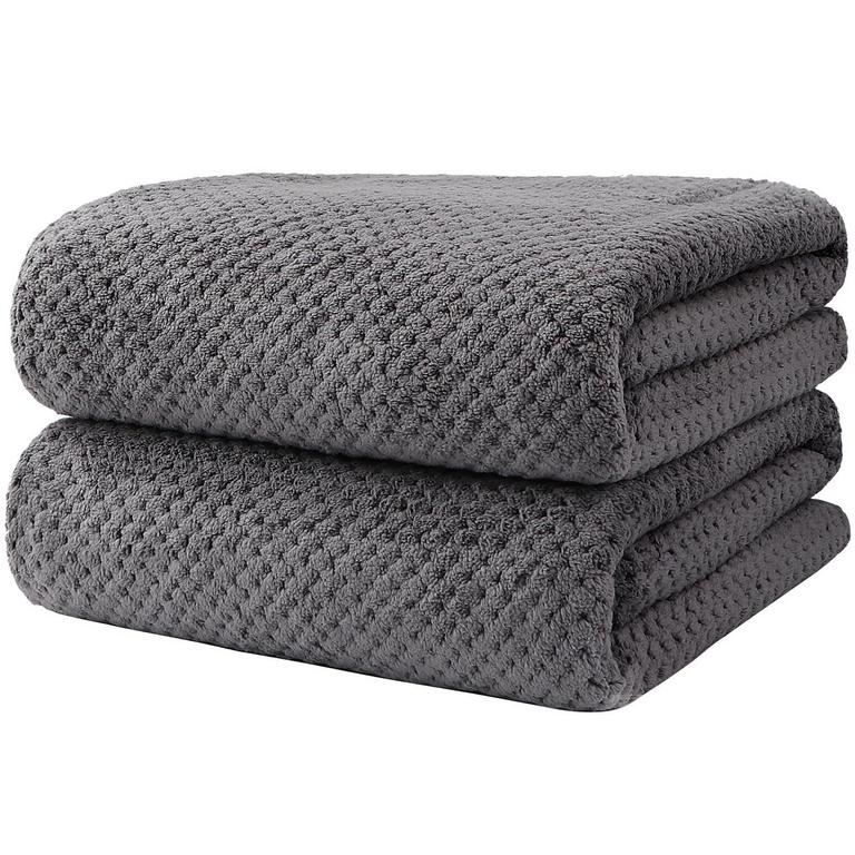 HOMEXCEL 2PK MICROFIBER TOWELS