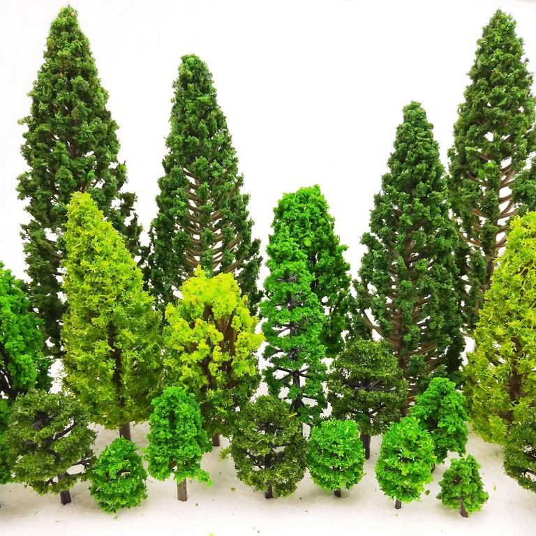 36PC MODEL TRAIN TREES